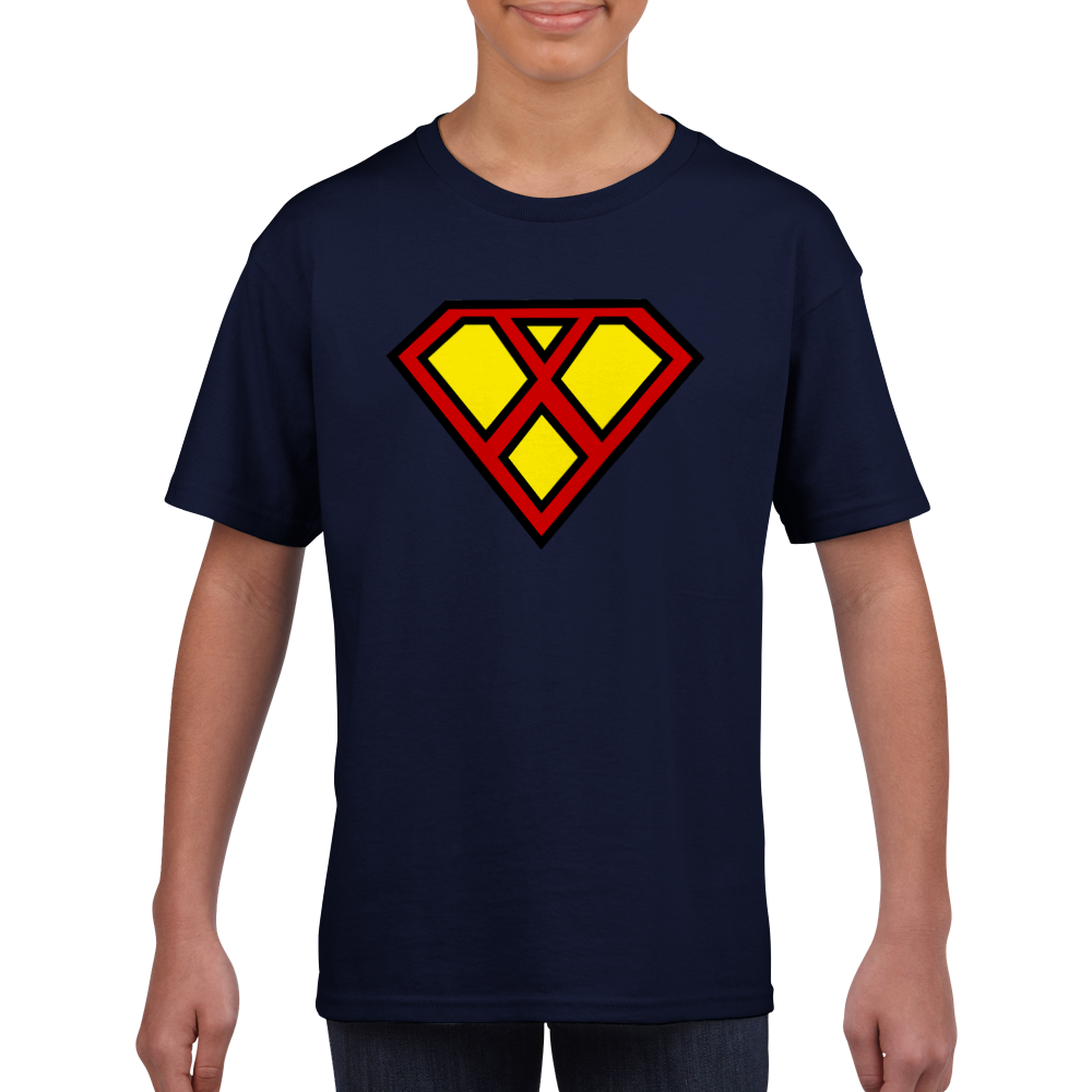 Super Style Font in Letter 'X' - Kids Unisex Crewneck T-shirt