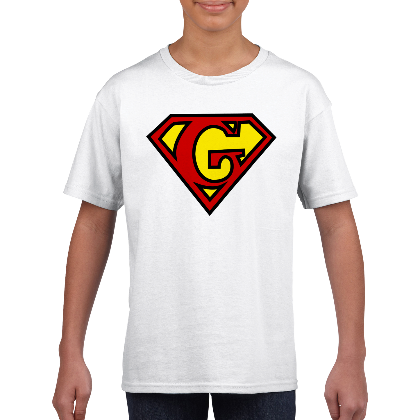 Super Style Font in Letter 'G' - Kids Unisex Crewneck T-shirt