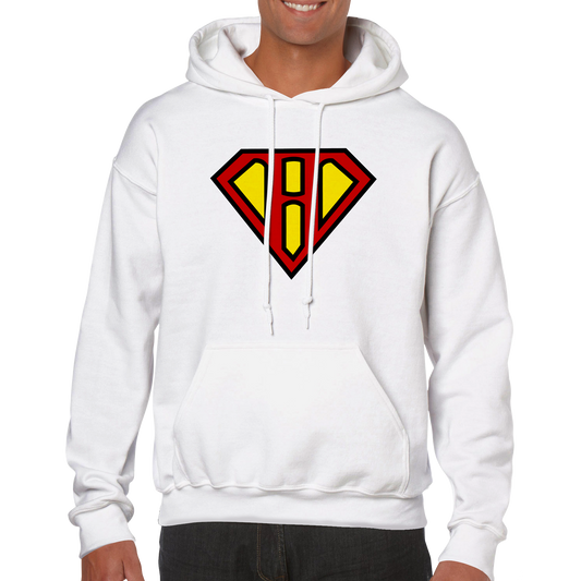 Super Style Font in Letter 'H' - Adults Unisex Pullover Hoodie