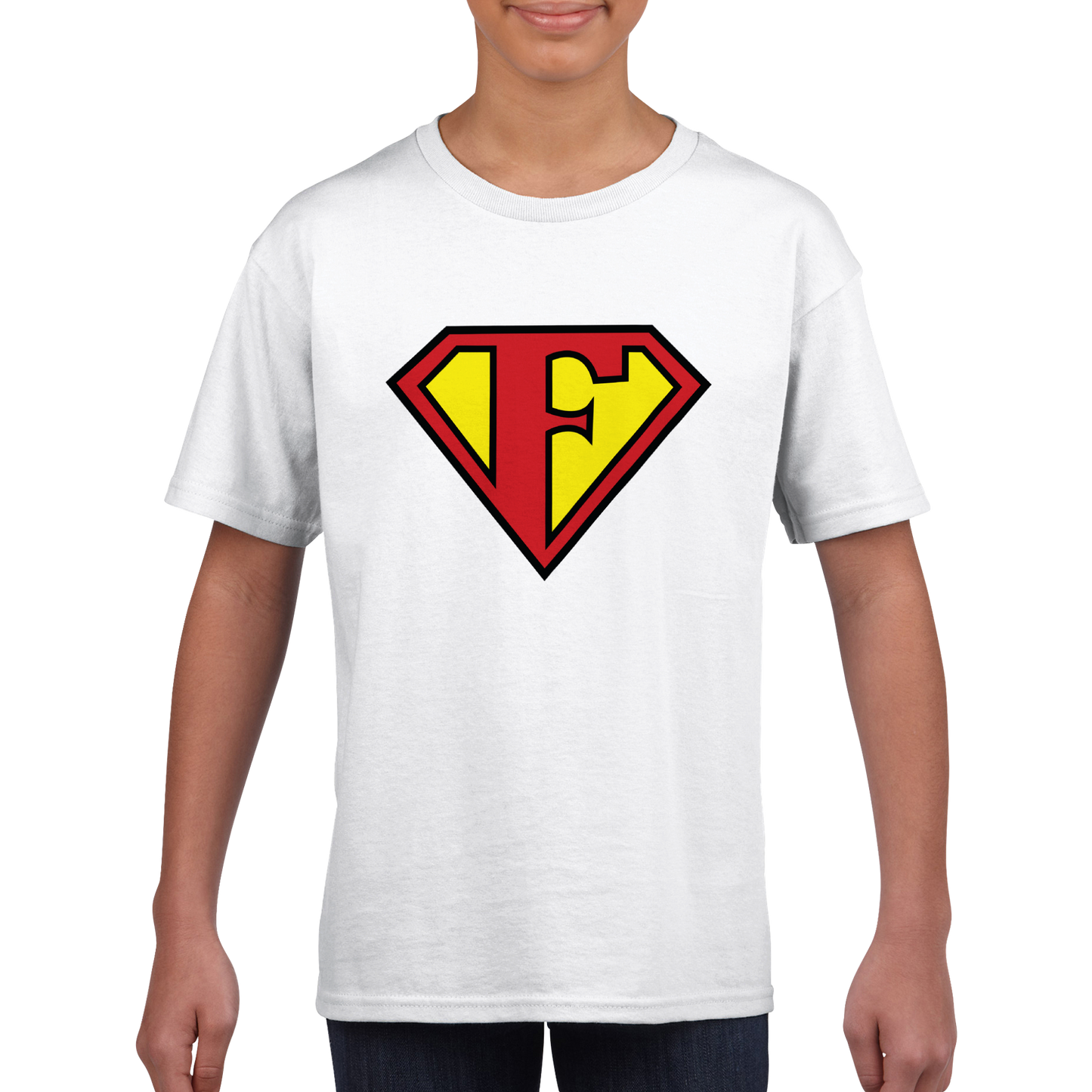 Super Style Font in Letter 'F' -  Kids Crewneck T-shirt