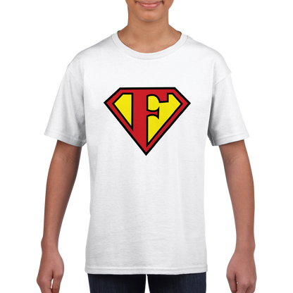 Super Style Font in Letter 'F' -  Kids Crewneck T-shirt