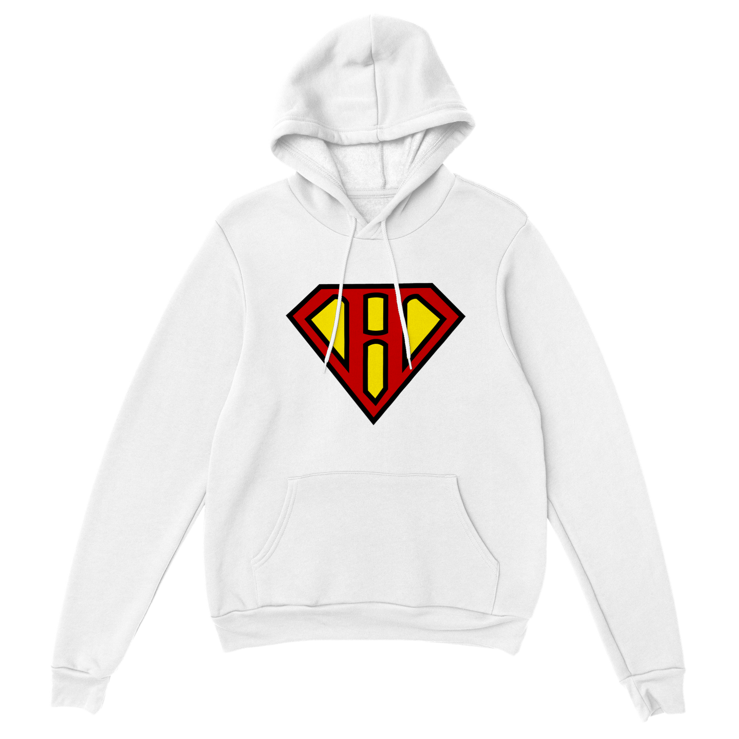 Super Style Font in Letter 'H' - Adults Unisex Pullover Hoodie