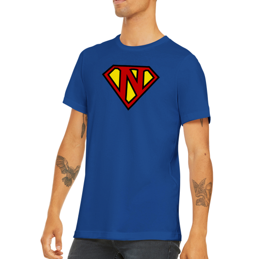 Super Style Font in Letter 'N' - Mens Crewneck T-shirt