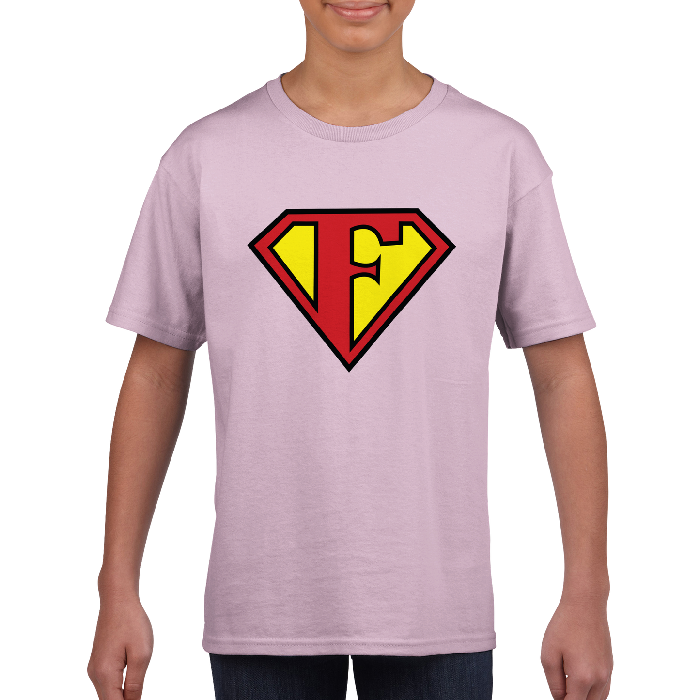 Super Style Font in Letter 'F' -  Kids Crewneck T-shirt