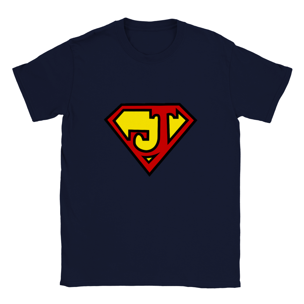 Super Style Font in Letter 'J' - Mens Crewneck T-shirt