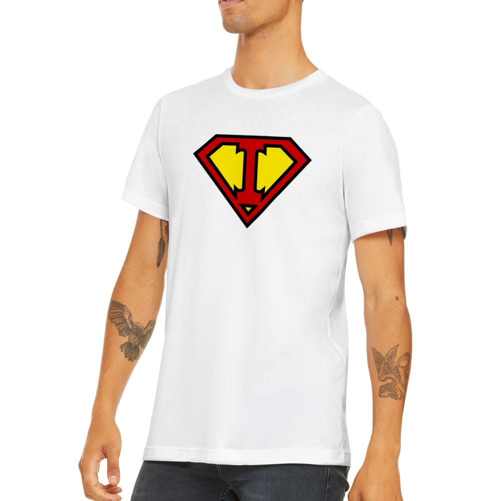 Super Style Font in Letter 'I' - Mens Crewneck T-shirt