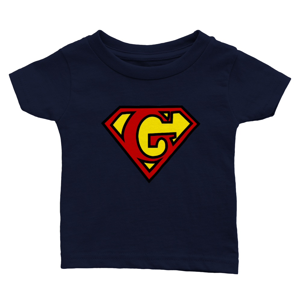 Super Style Font in Letter 'G' - Baby Crewneck T-shirt