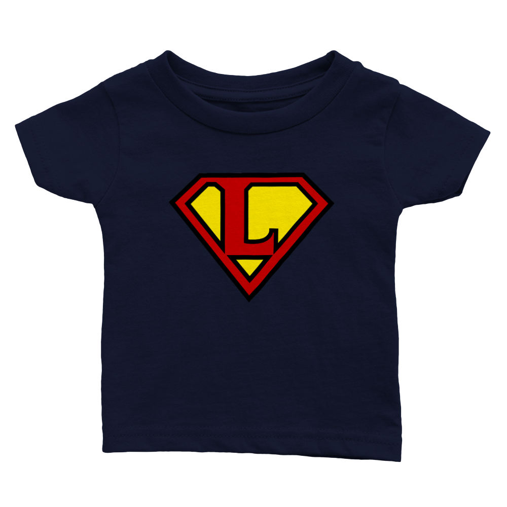 Super Style Font in Letter 'L' - Baby Crewneck T-shirt