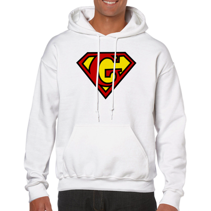 Super Style Font in Letter 'G' - Adults Unisex Pullover Hoodie