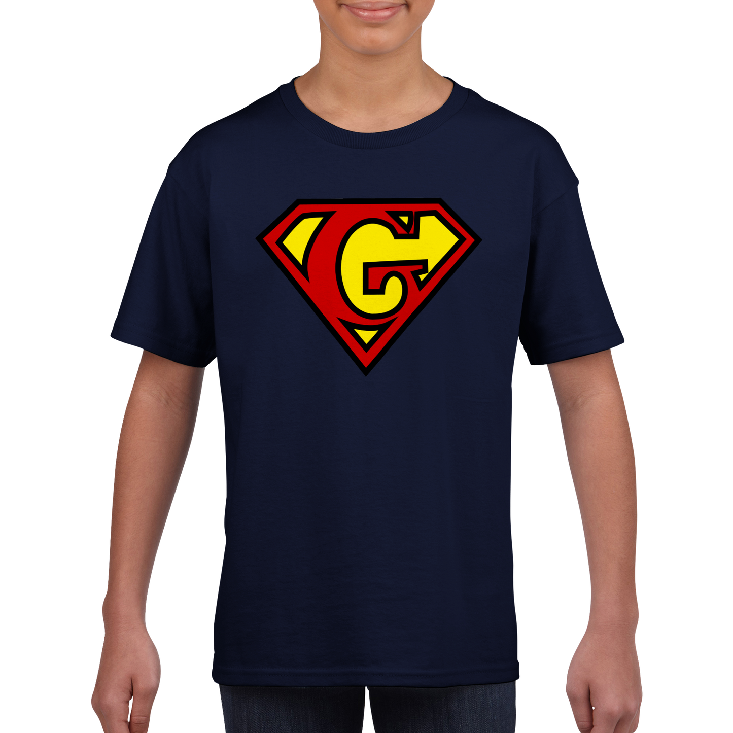 Super Style Font in Letter 'G' - Kids Unisex Crewneck T-shirt