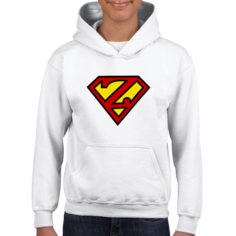 Super Style Font in Letter 'Z' - Kids Unisex Pullover Hoodie