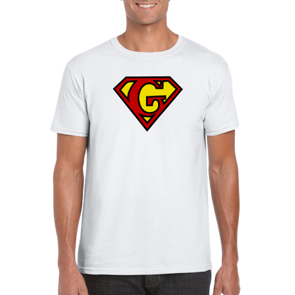 Super Style Font in Letter 'G' - Mens Crewneck T-shirt