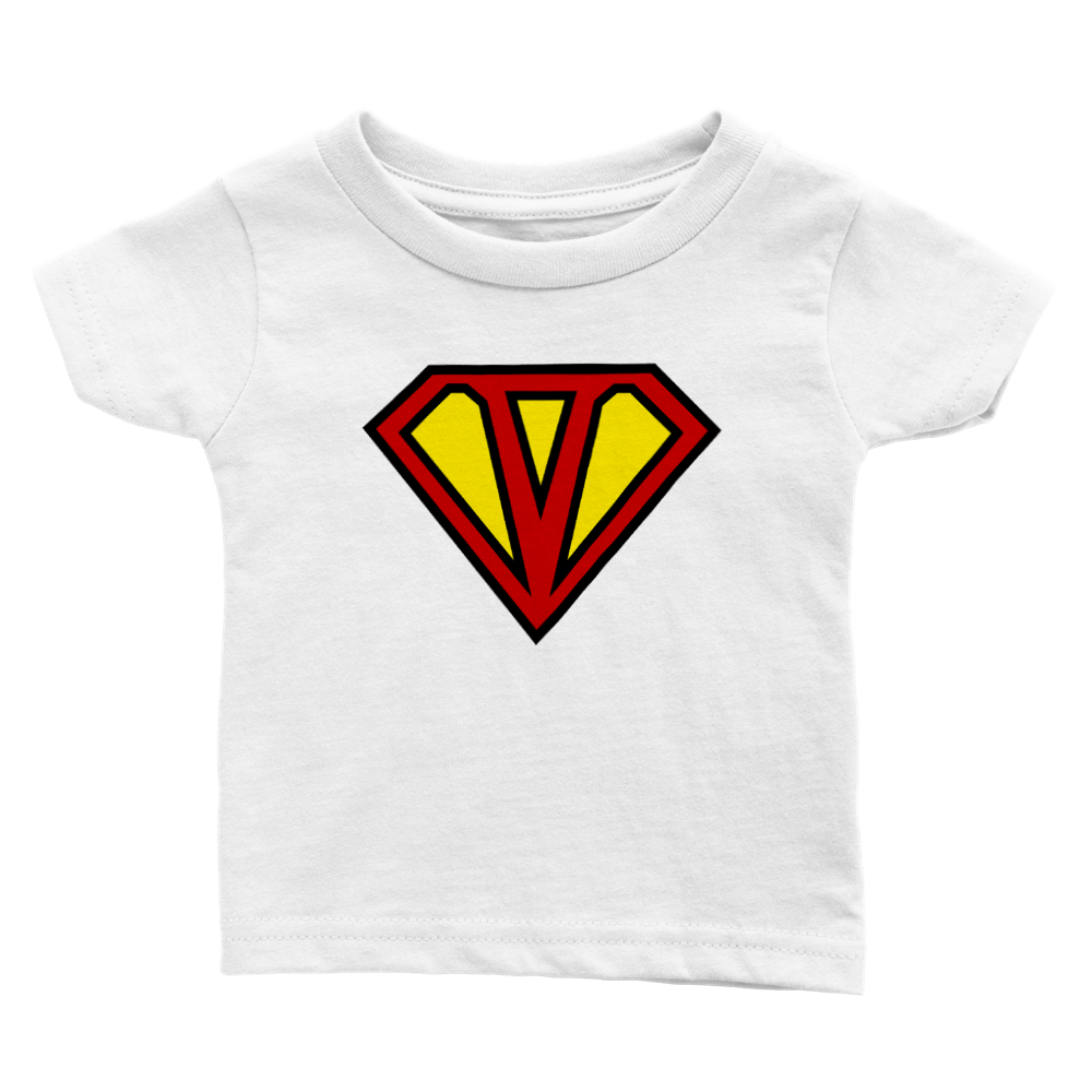 Super Style Font in Letter 'V' - Baby Crewneck T-shirt