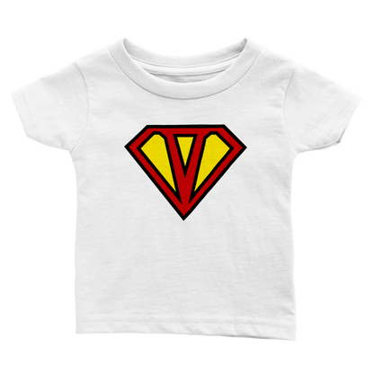 Super Style Font in Letter 'V' - Baby Crewneck T-shirt