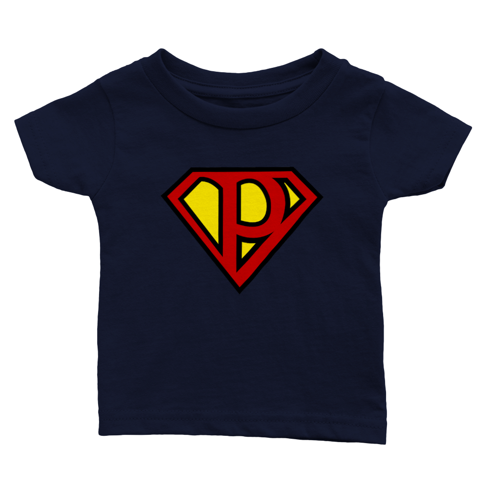 Super Style Font in Letter 'P' - Baby Crewneck T-shirt