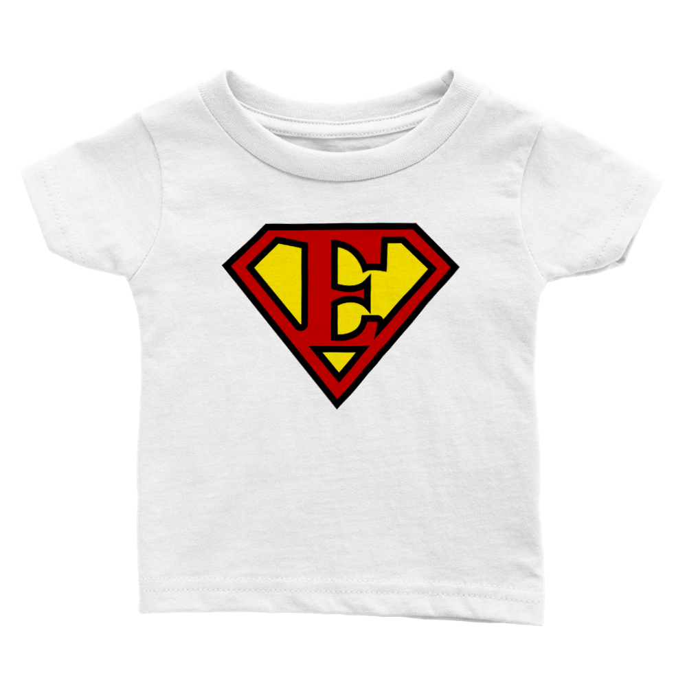 Super Style Font in Letter 'E' - Baby Crewneck T-shirt