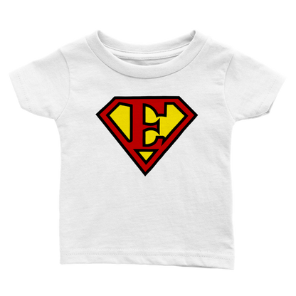 Super Style Font in Letter 'E' - Baby Crewneck T-shirt