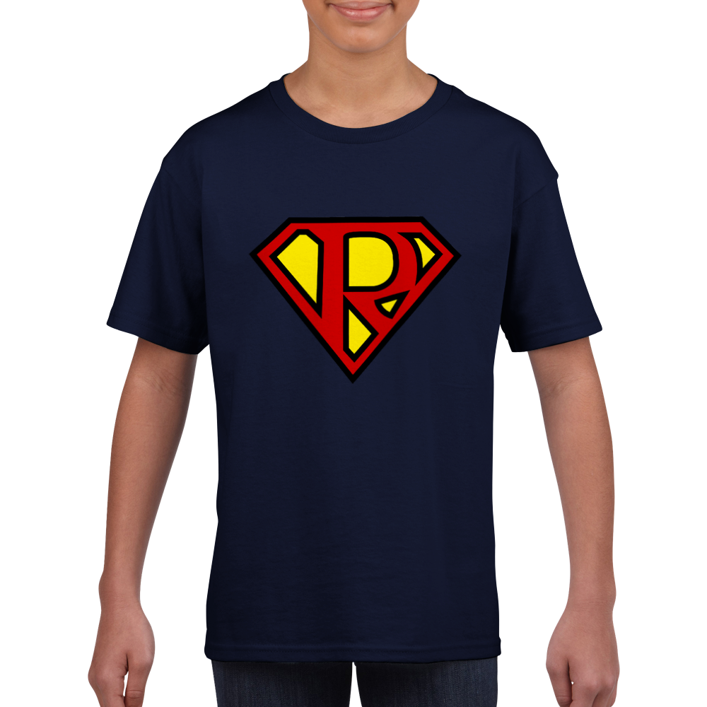 Super Style Font in Letter 'R' - Kids Unisex Crewneck T-shirt