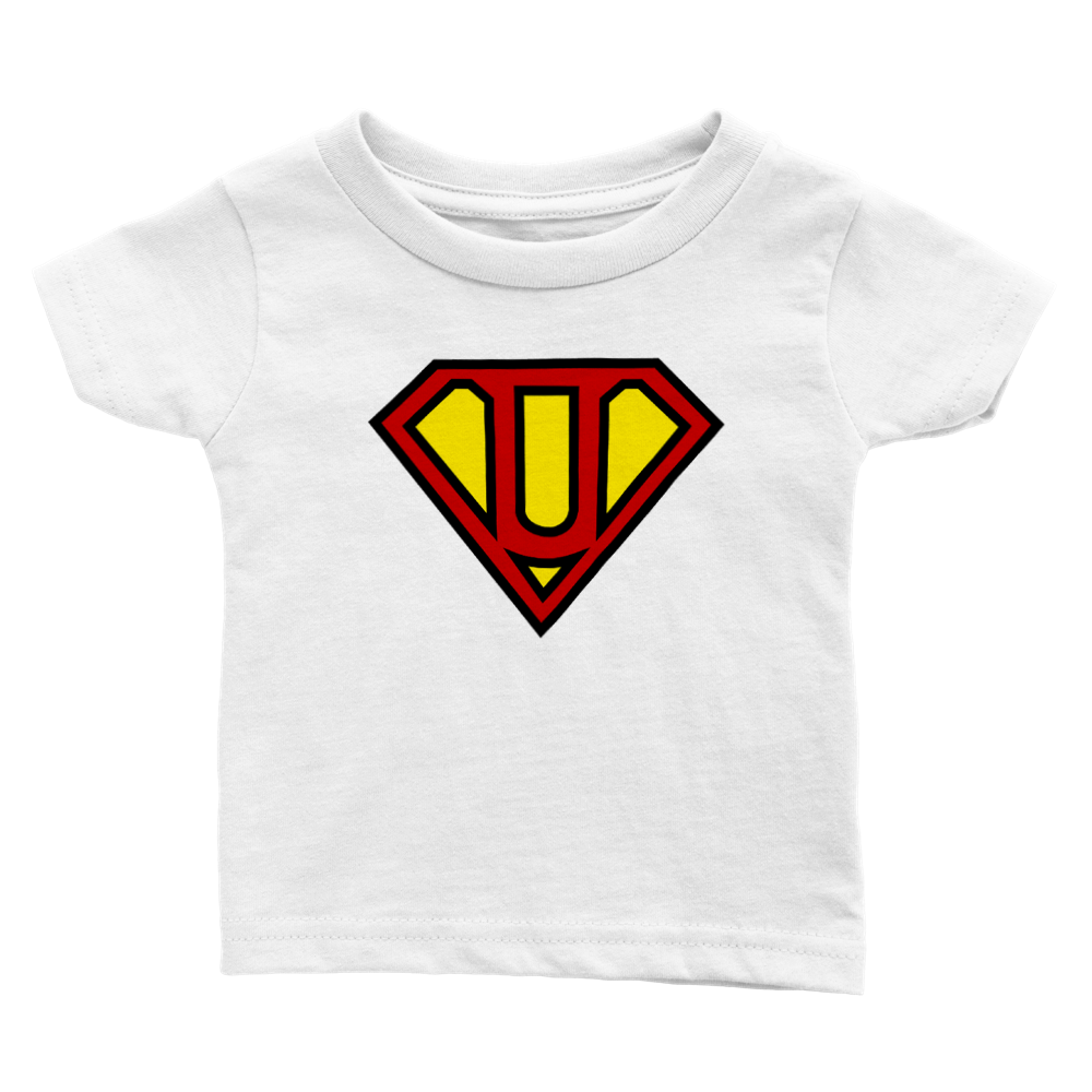 Super Style Font in Letter 'U' - Baby Crewneck T-shirt