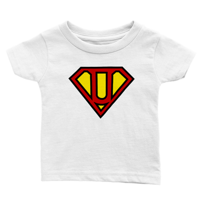 Super Style Font in Letter 'U' - Baby Crewneck T-shirt