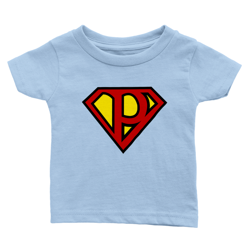 Super Style Font in Letter 'P' - Baby Crewneck T-shirt