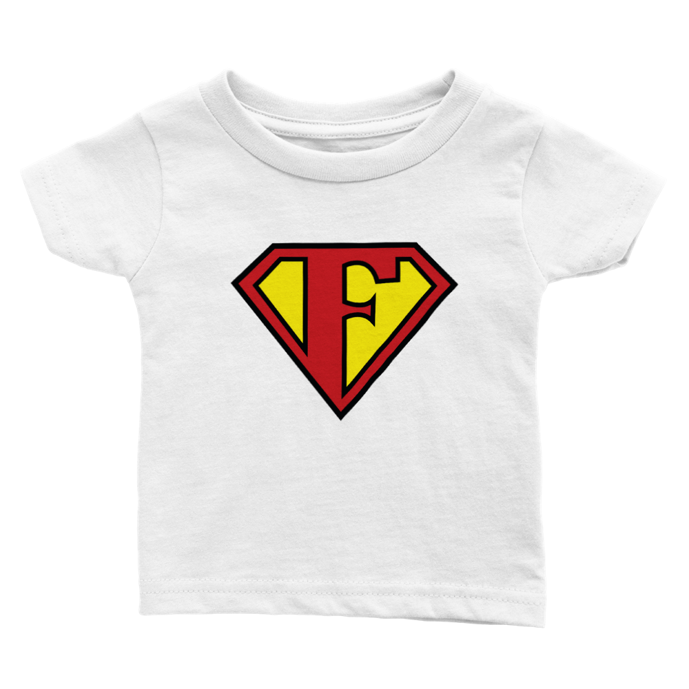 Super Style Font in Letter 'F' - Baby Crewneck T-shirt