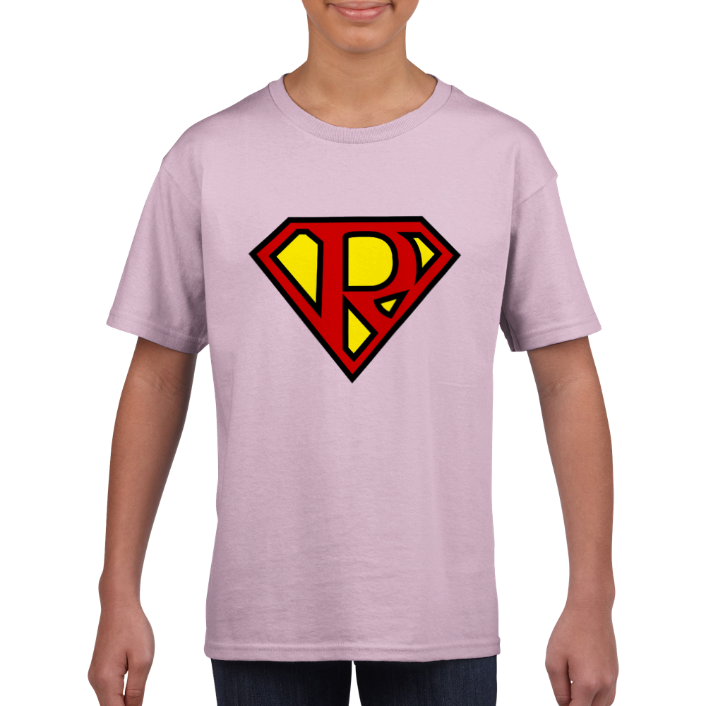 Super Style Font in Letter 'R' - Kids Unisex Crewneck T-shirt