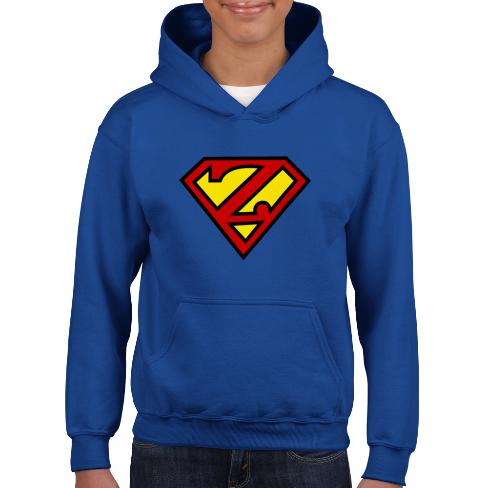 Super Style Font in Letter 'Z' - Kids Unisex Pullover Hoodie