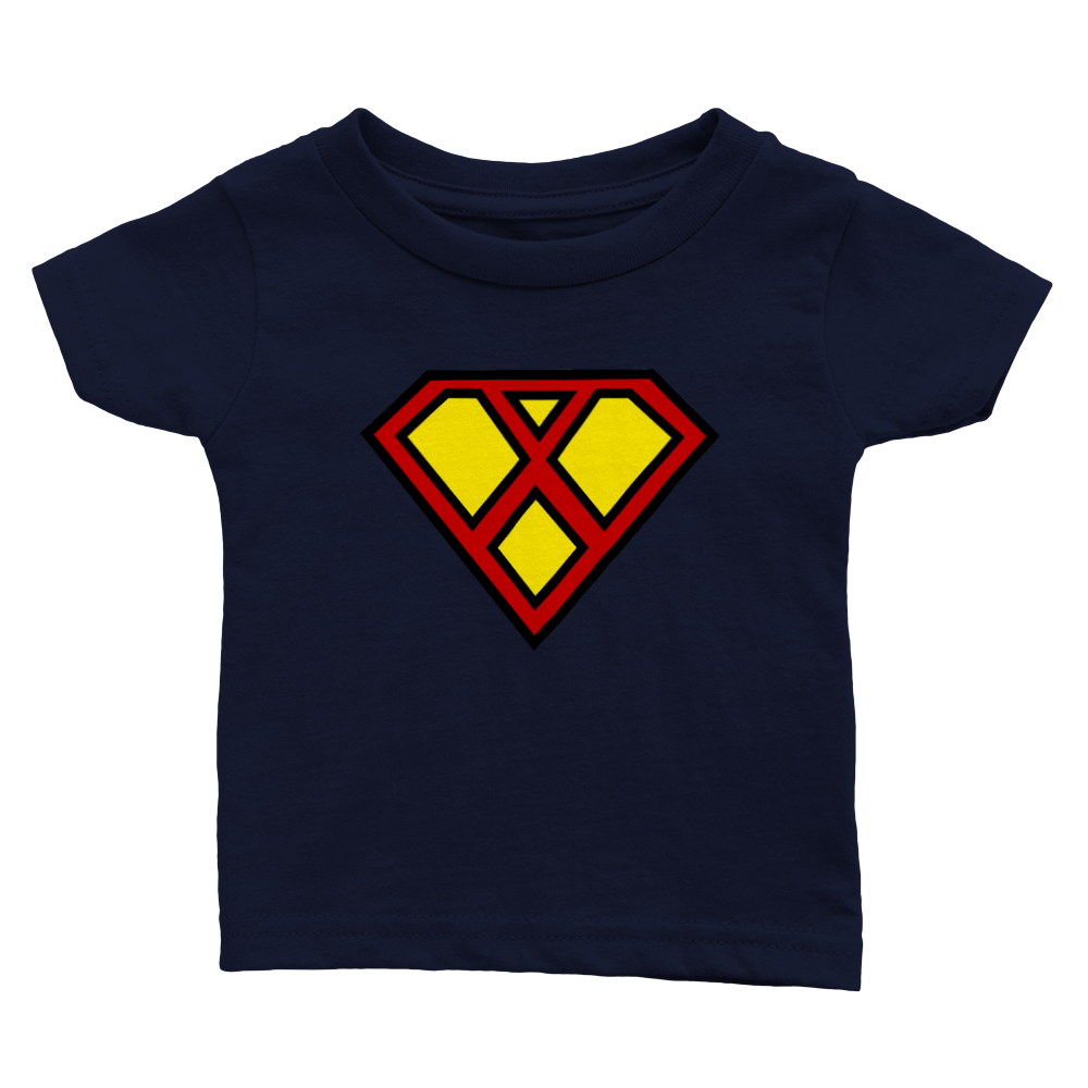 Super Style Font in Letter 'X' - Baby Crewneck T-shirt