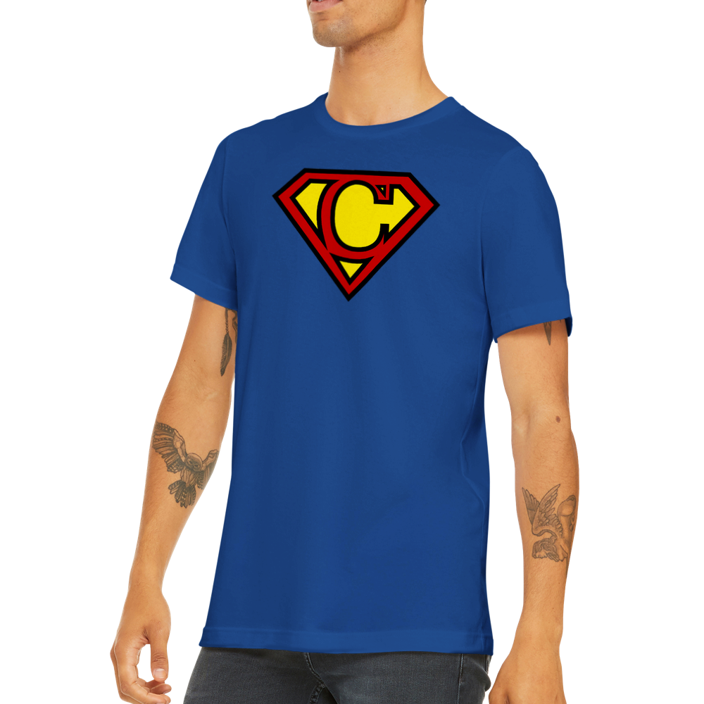 Super Style Font in Letter 'C' - Mens Crewneck T-shirt