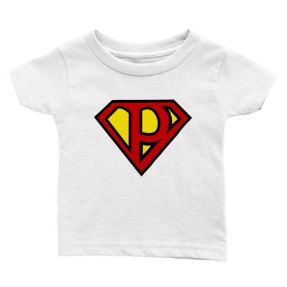 Super Style Font in Letter 'P' - Baby Crewneck T-shirt