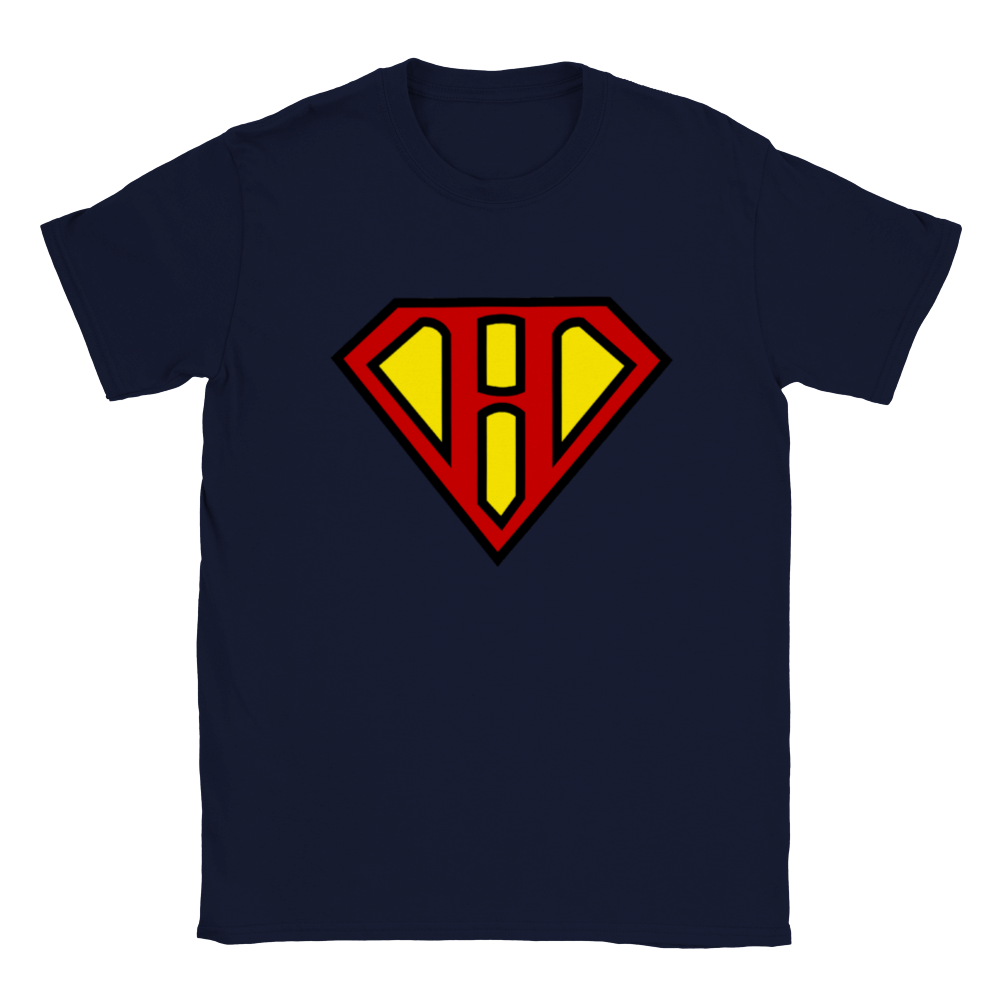 Super Style Font in Letter 'H' - Mens Crewneck T-shirt