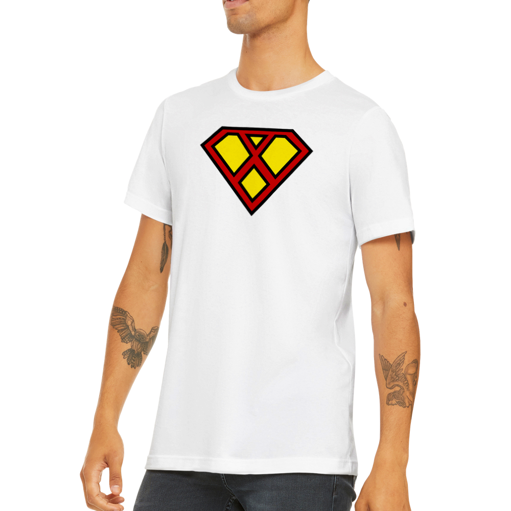 Super Style Font in Letter 'X' - Mens Crewneck T-shirt