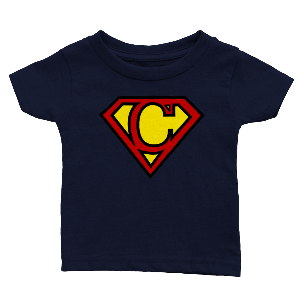 Super Style Font in Letter 'C' - Baby Crewneck T-shirt