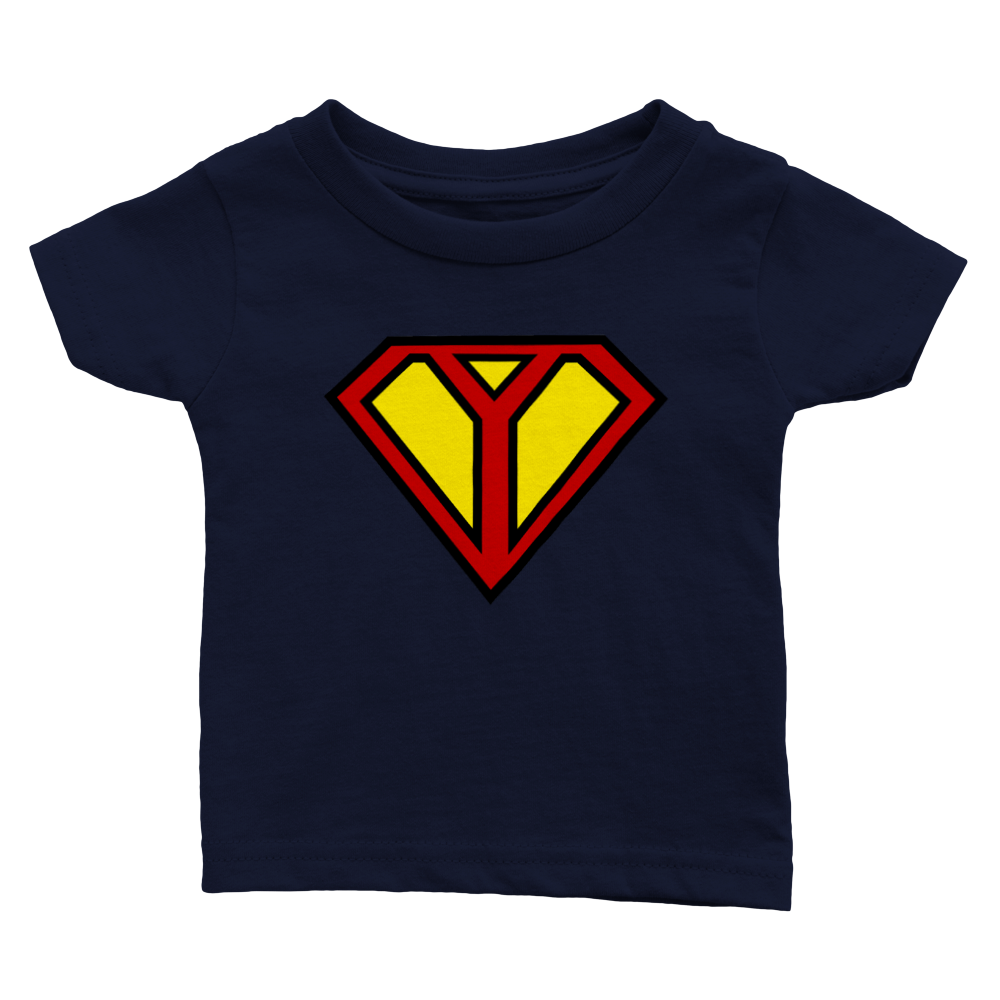 Super Style Font in Letter 'Y' - Baby Crewneck T-shirt