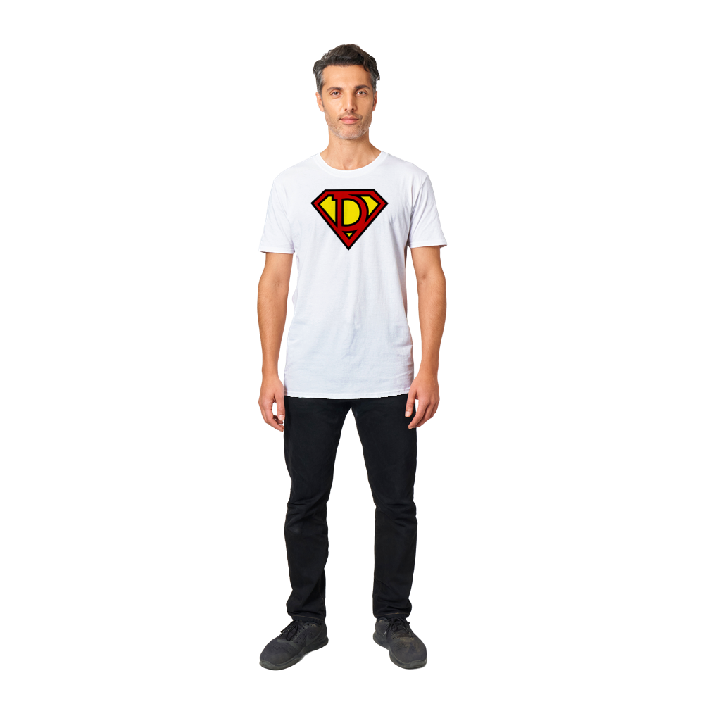 Super Style Font in Letter 'D' - Mens Crewneck T-shirt