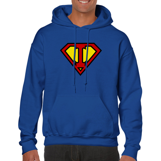 Super Style Font in Letter 'I' - Adults Unisex Pullover Hoodie