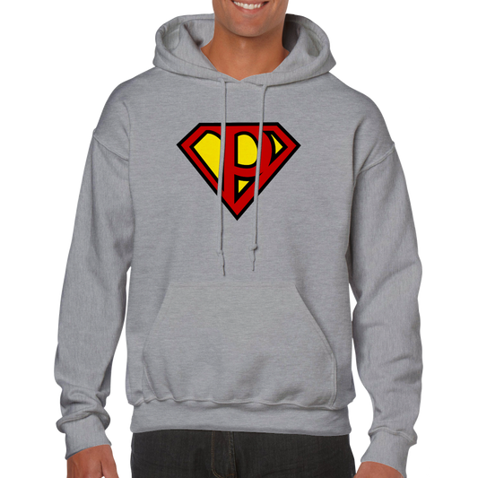 Super Style Font in Letter 'P' - Adults Unisex Pullover Hoodie