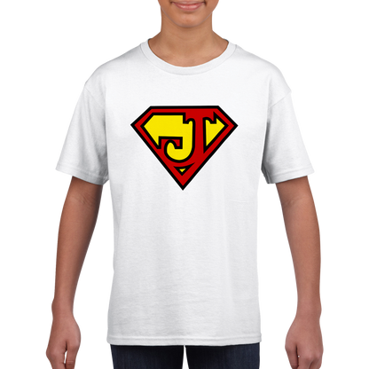 Super Style Font in Letter 'J' - Kids Unisex Crewneck T-shirt