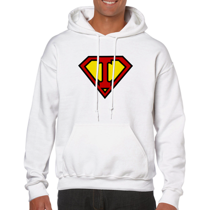 Super Style Font in Letter 'I' - Adults Unisex Pullover Hoodie