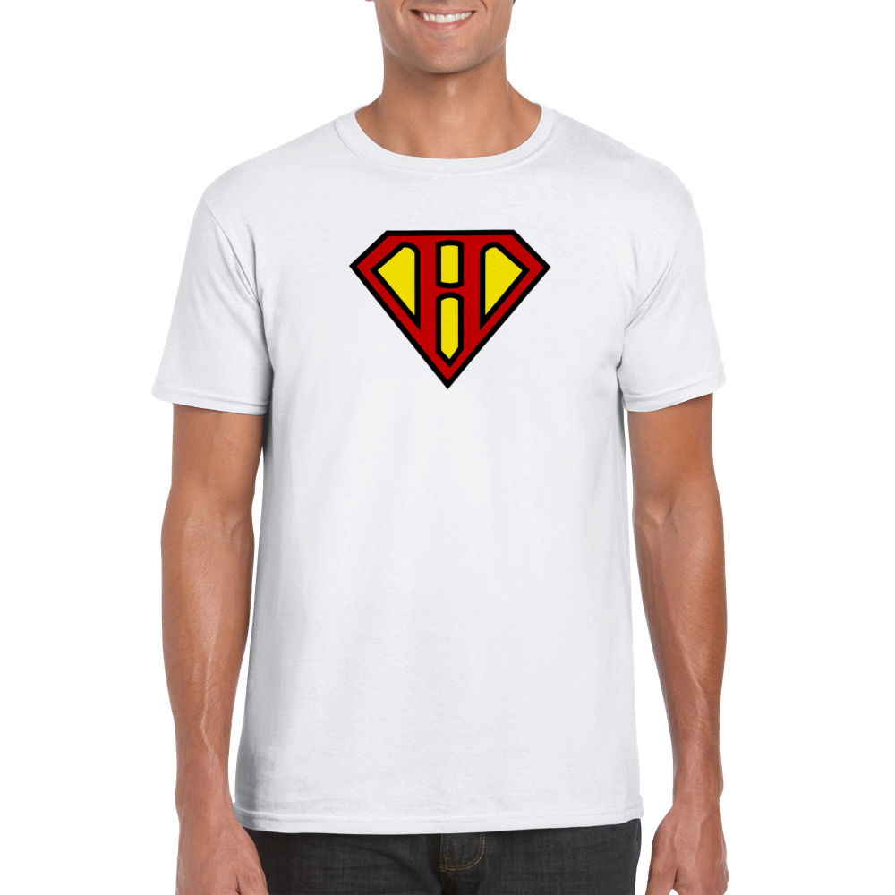 Super Style Font in Letter 'H' - Mens Crewneck T-shirt