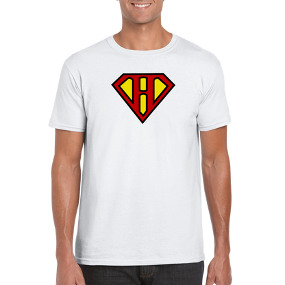 Super Style Font in Letter 'H' - Mens Crewneck T-shirt