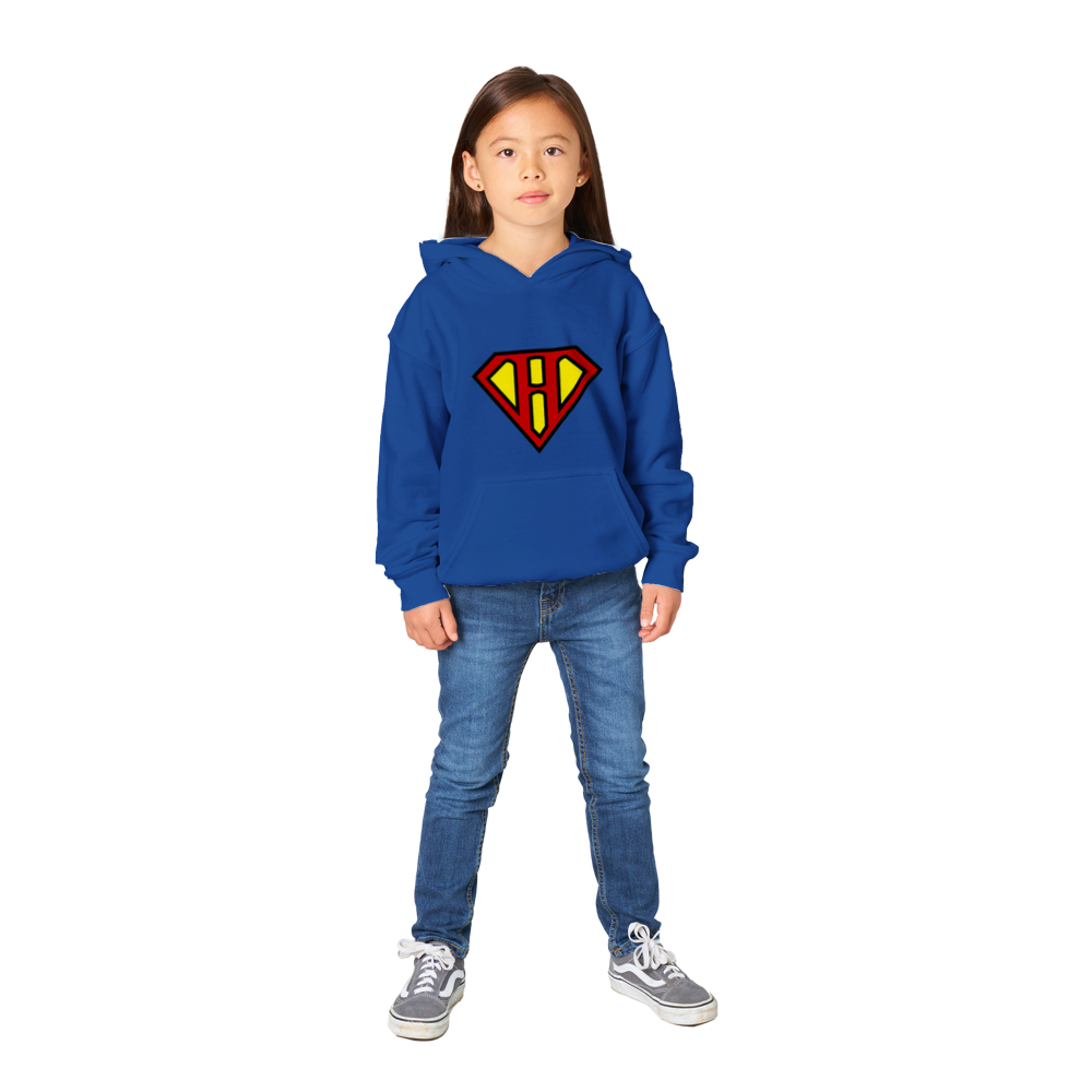 Super Style Font in Letter 'H' - Unisex Kids Pullover Hoodie