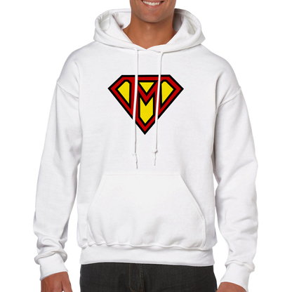 Super Style Font in Letter 'M' - Adults Unisex Pullover Hoodie