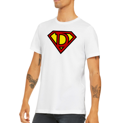 Super Style Font in Letter 'D' - Mens Crewneck T-shirt