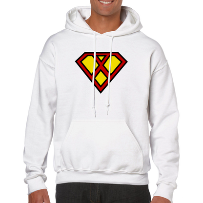 Super Style Font in Letter 'X' - Adults Unisex Pullover Hoodie