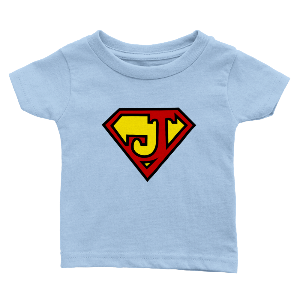 Super Style Font in Letter 'J' - Baby Crewneck T-shirt