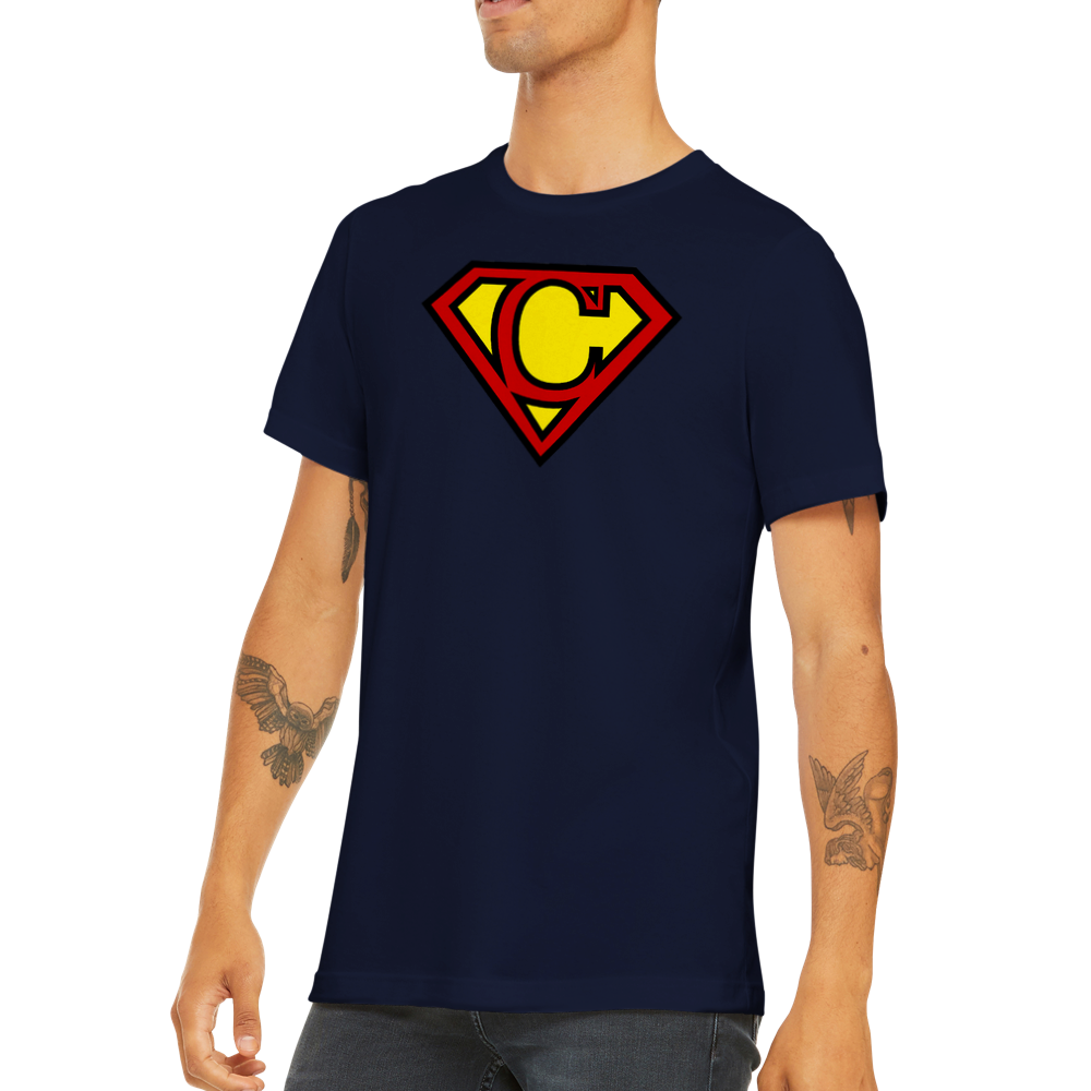 Super Style Font in Letter 'C' - Mens Crewneck T-shirt