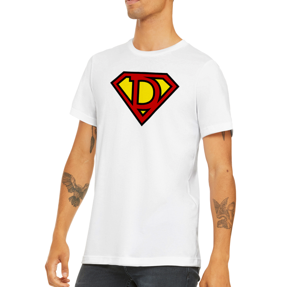 Super Style Font in Letter 'D' - Mens Crewneck T-shirt