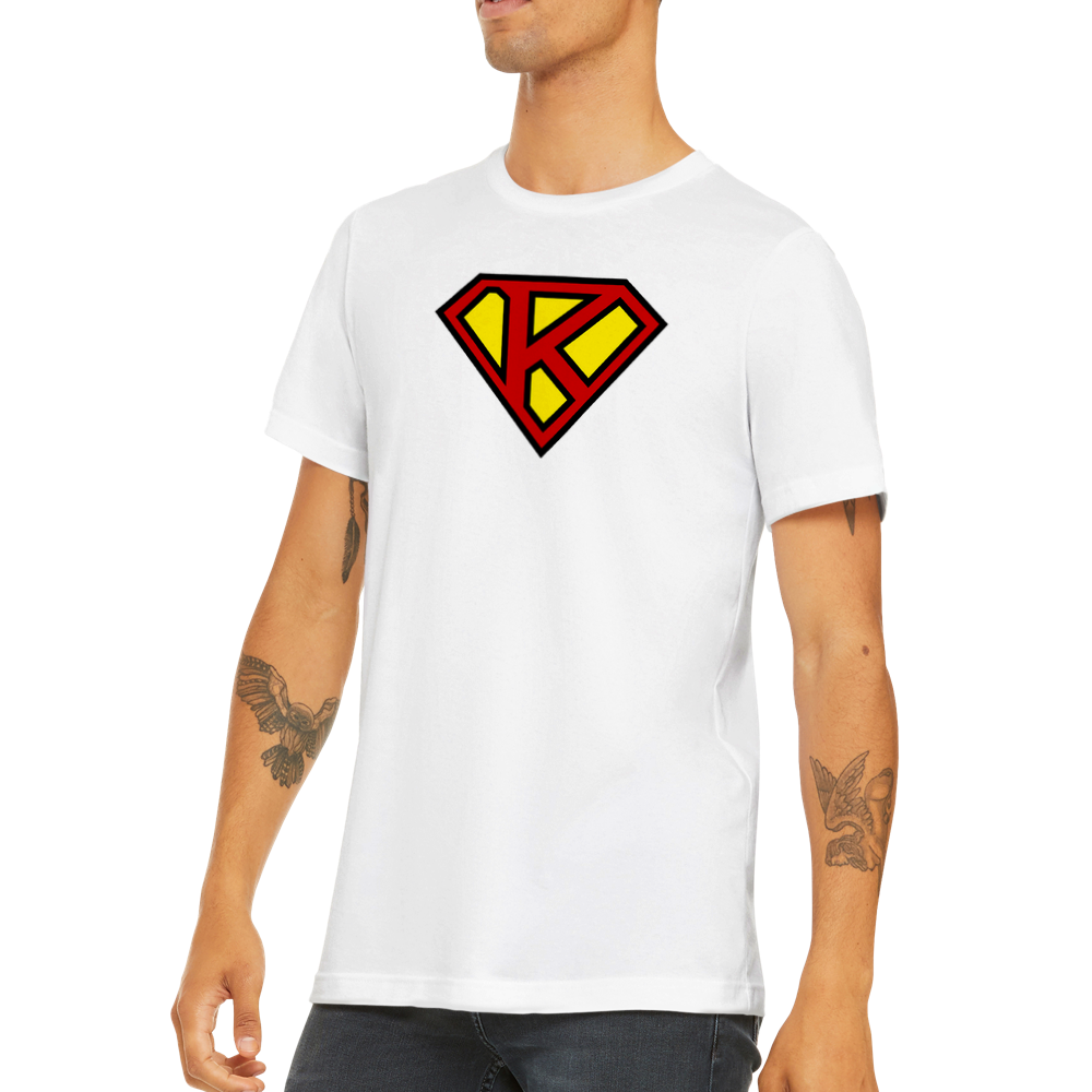 Super Style Font in Letter 'K' - Mens Crewneck T-shirt